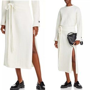 Prozena schouler zadie wrap wool skirt of white FINAL PRICE
